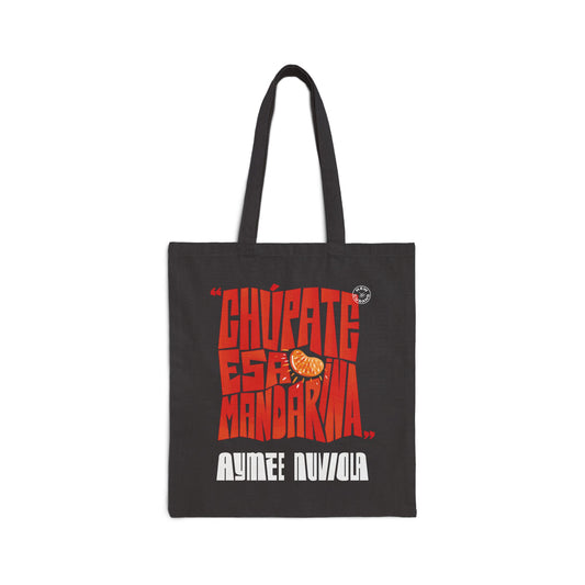 Chupate Esa Mandarina Cotton Canvas Tote Bag