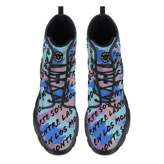 Men's Leather Chunky Boots