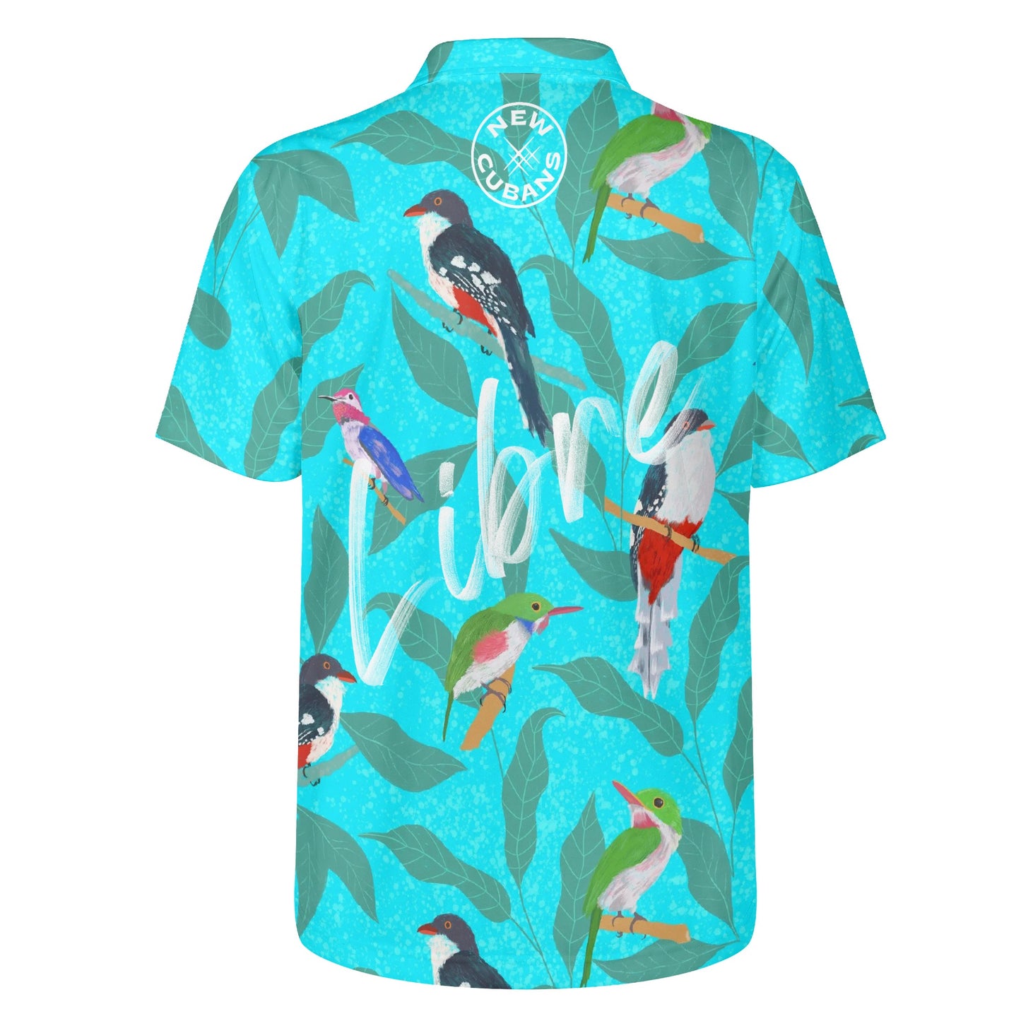 Nostalgia Birds Mens Polo Shirt