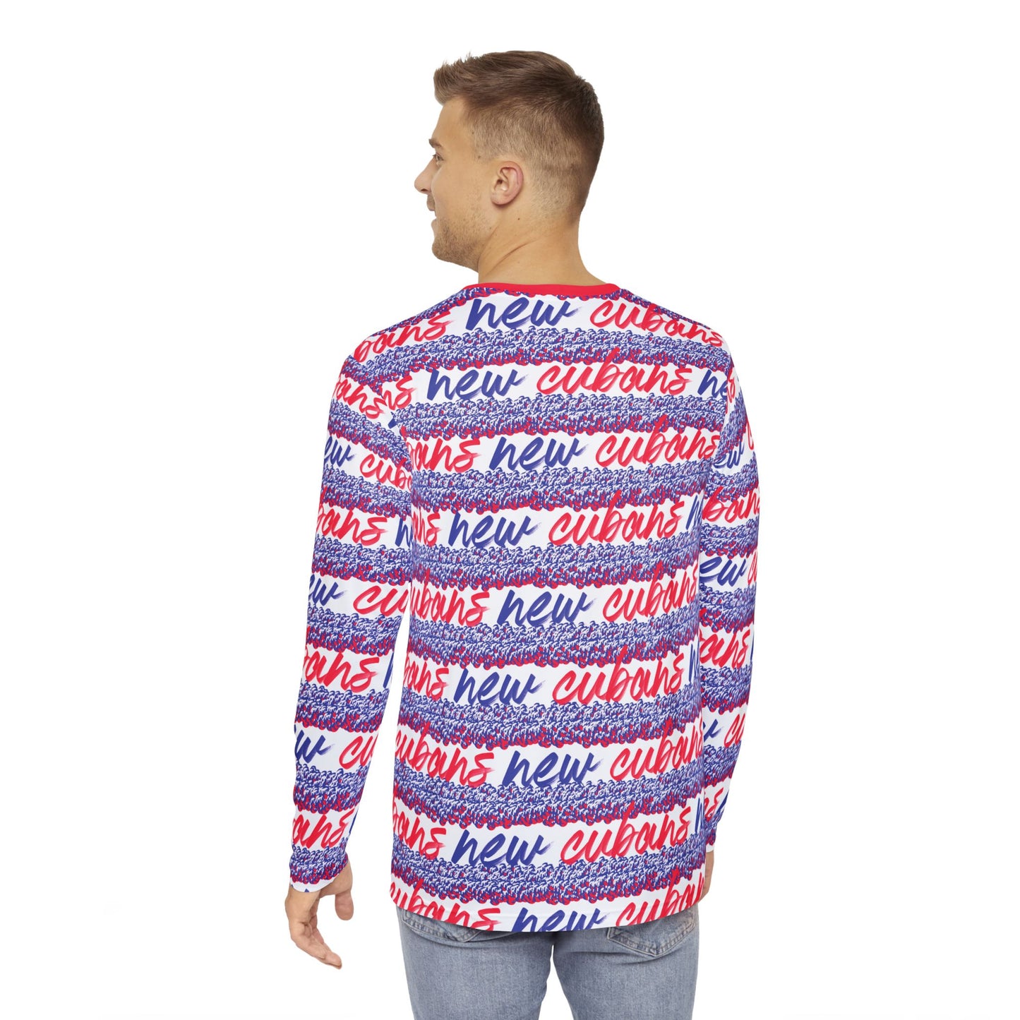 Cuban Waves, Men's Long Sleeve Shirt
