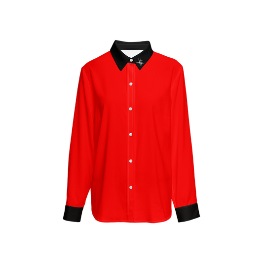 Aymee Women's Classic Long Sleeve Button-Up Shirt Silky-like Elegance
