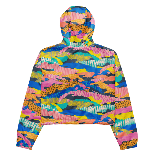 Camo-Flash Women’s cropped windbreaker