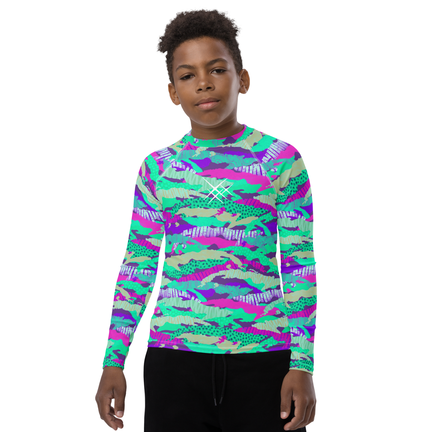 Camo-Flash Youth Rash Guard