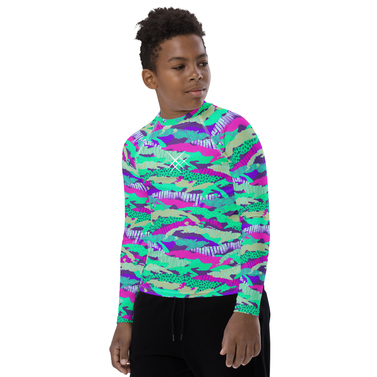 Camo-Flash Youth Rash Guard