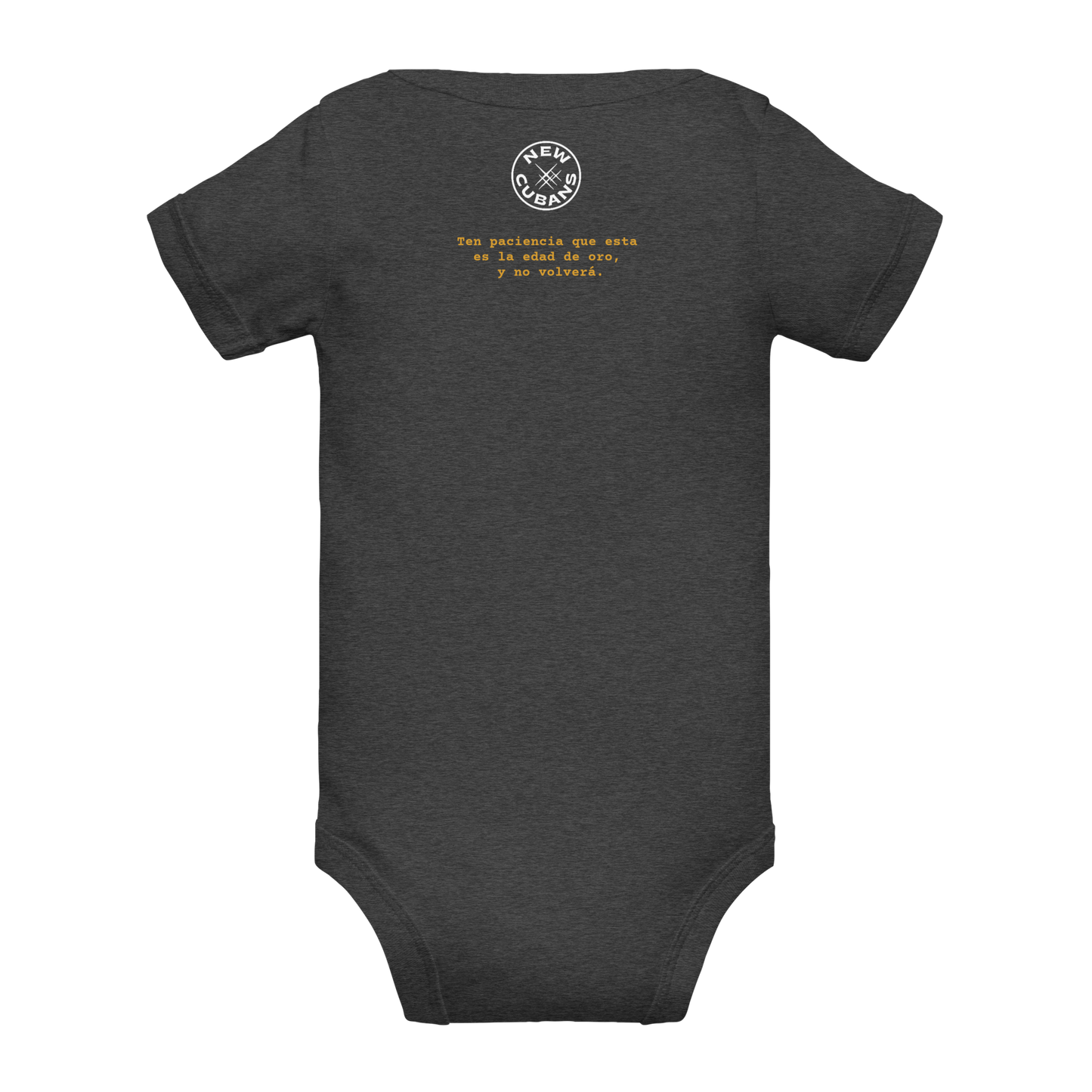 Toddler Short Sleeve Onesie | Baby Short Sleeve Snapsuit | New Cubans