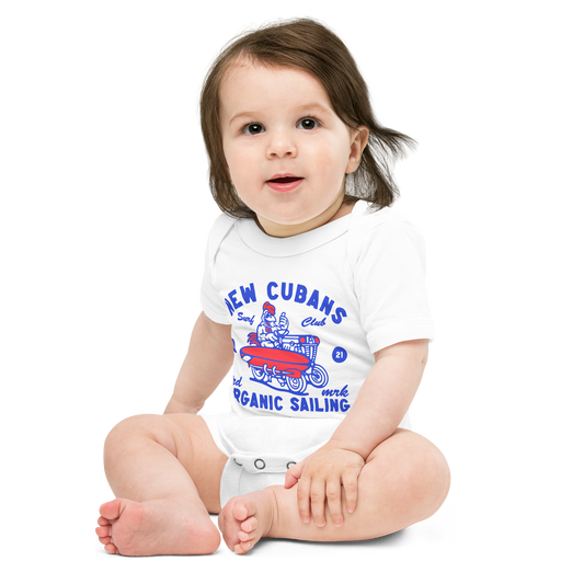Baby Short Sleeve Bodysuit | Baby Short Sleeve Snap Suit | New Cubans