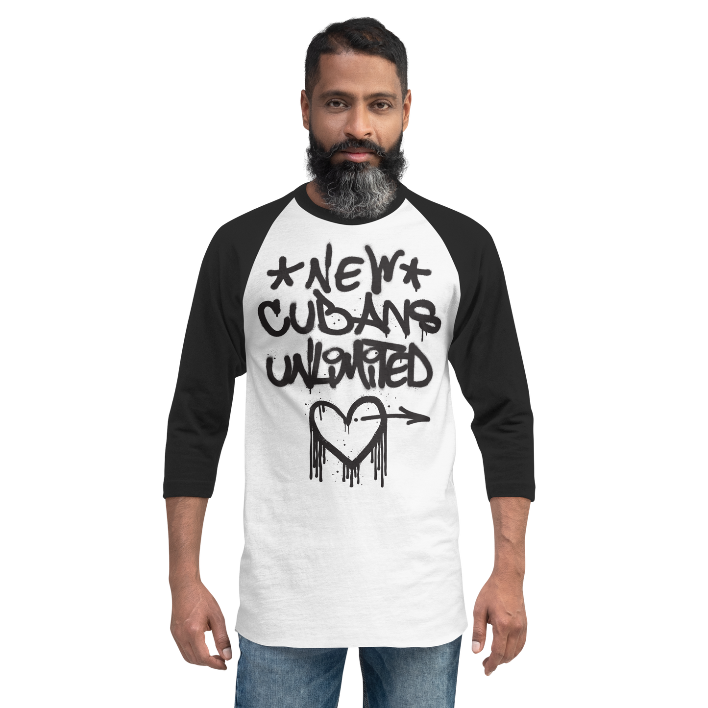 Heroes 3/4 sleeve raglan shirt