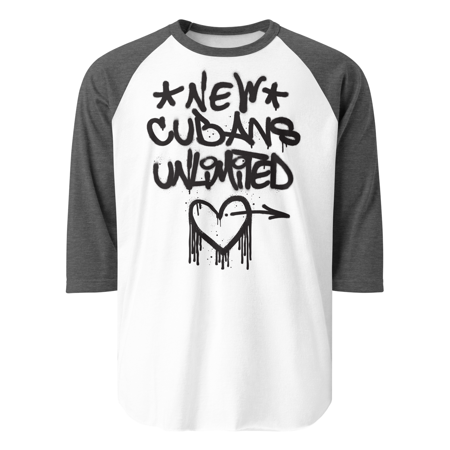 Heroes 3/4 sleeve raglan shirt