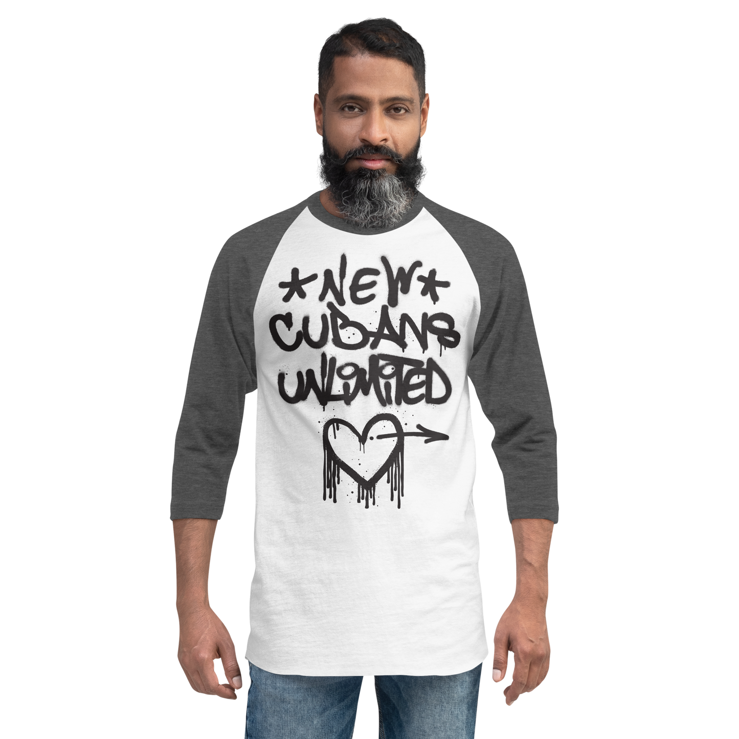 Heroes 3/4 sleeve raglan shirt