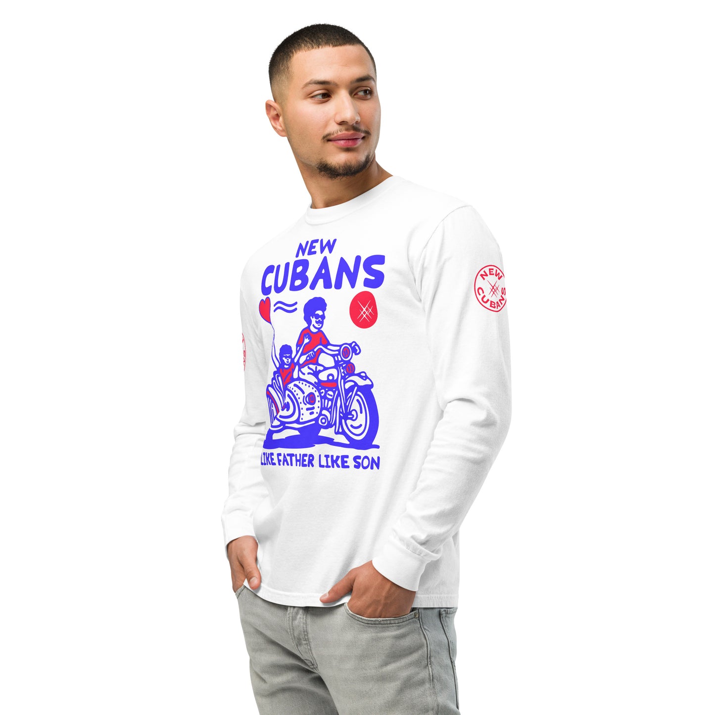 Father Son Garment-dyed heavyweight long-sleeve shirt