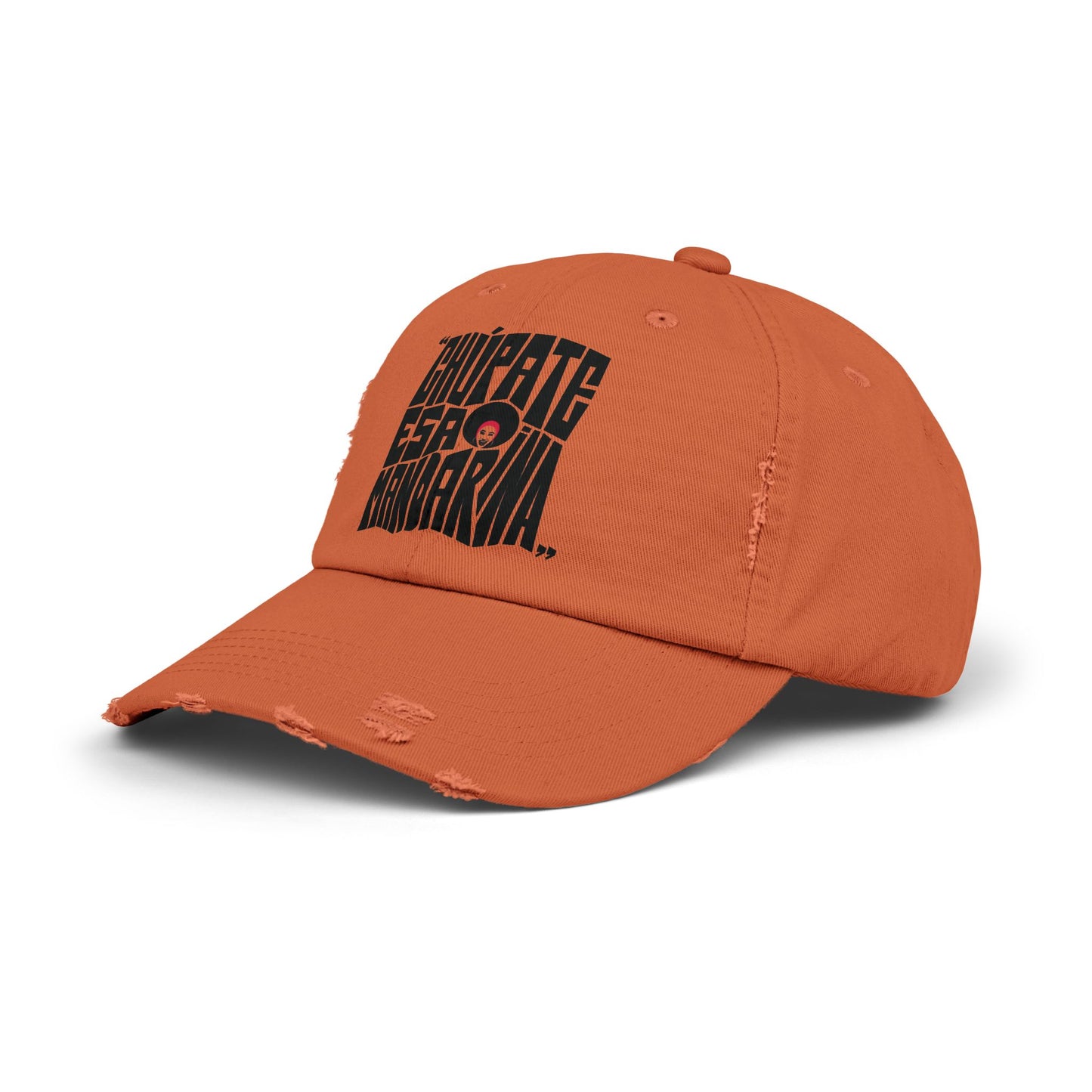 Chupate Esa Mandarina Unisex Distressed Cap