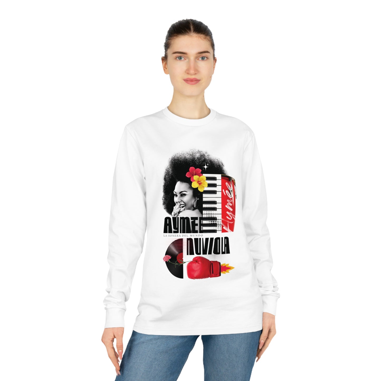 Aymee Unisex Shifts Dry Organic Long Sleeve Tee