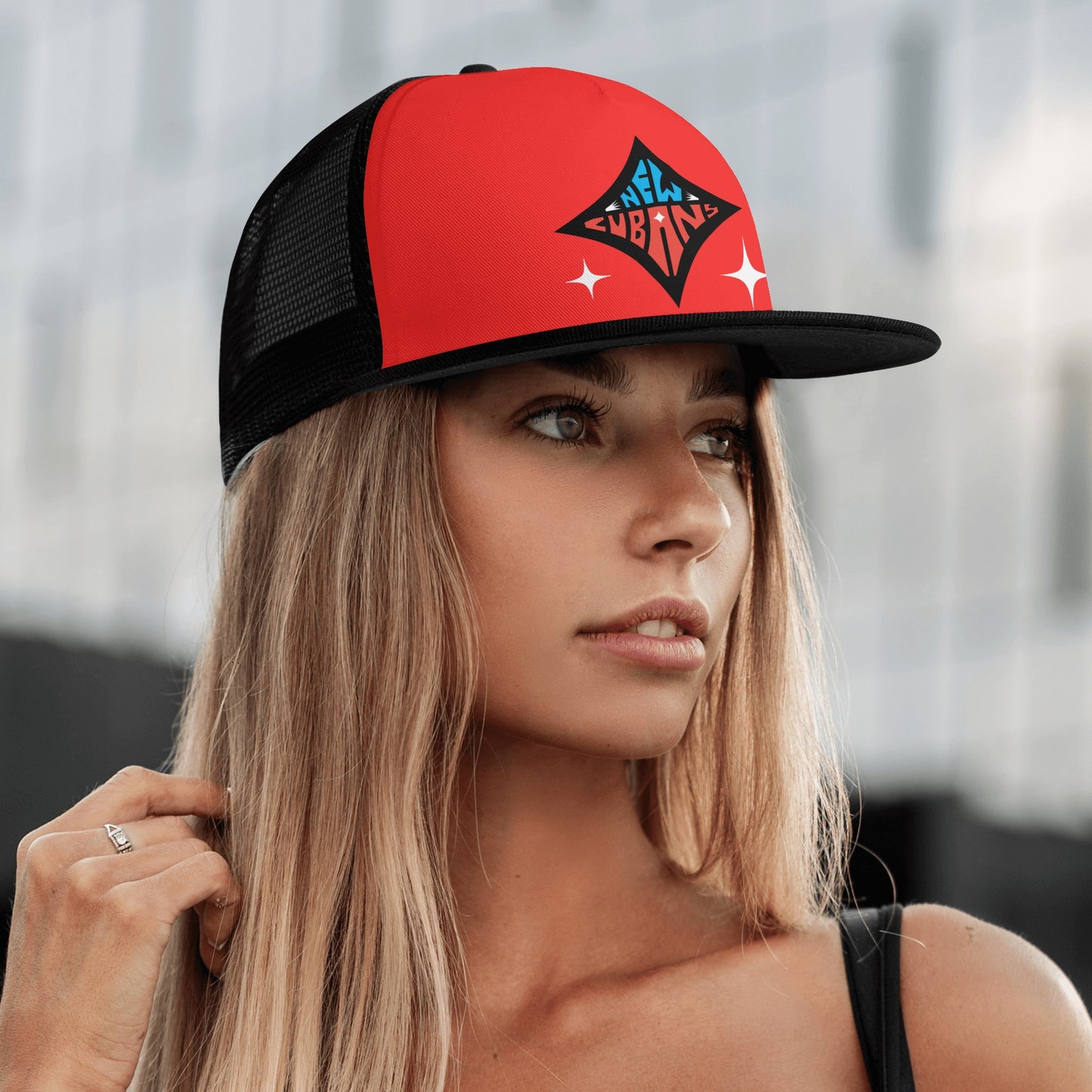 Heroes Front Printing Mesh Hip-hop Hats