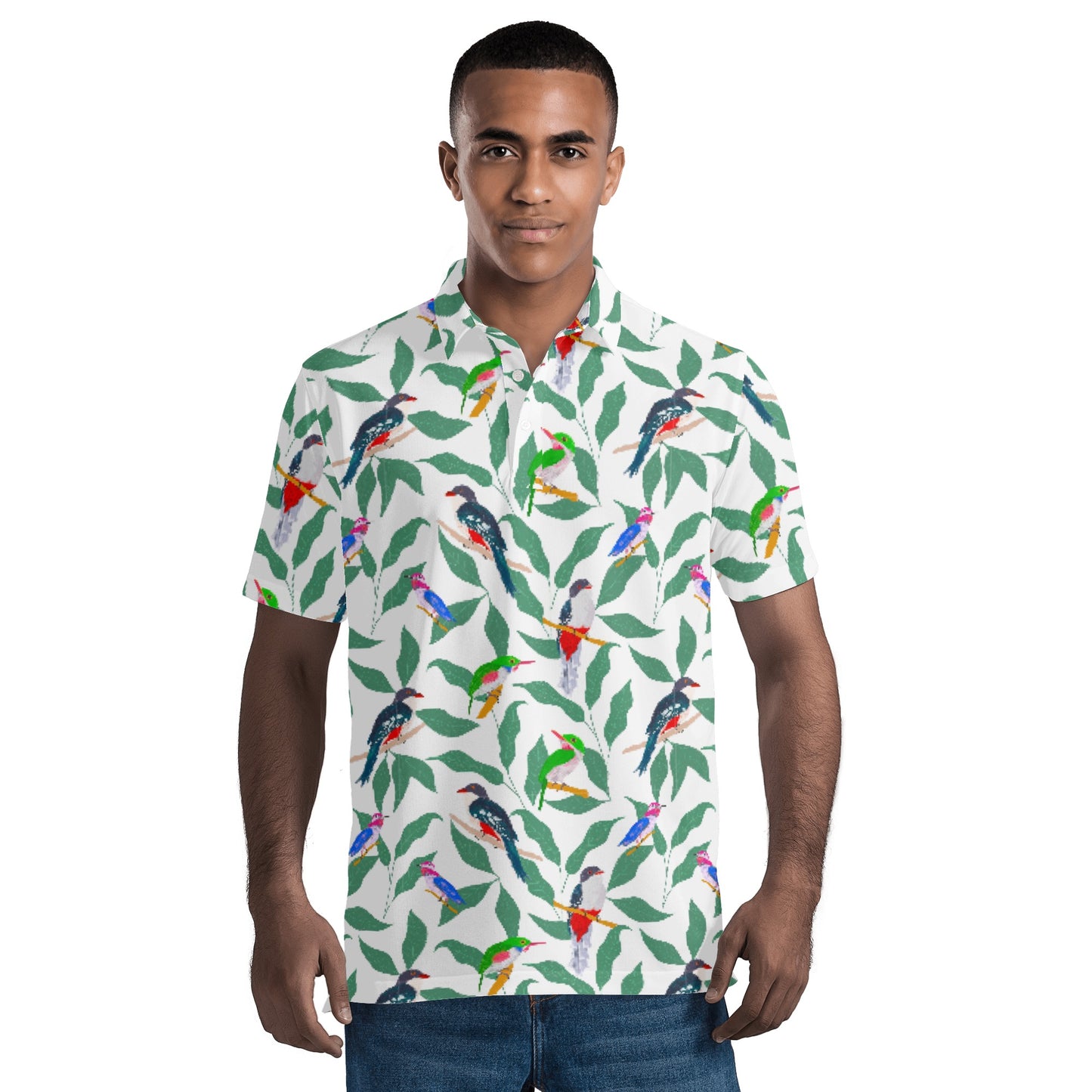 Cuban Birds Polo Shirt