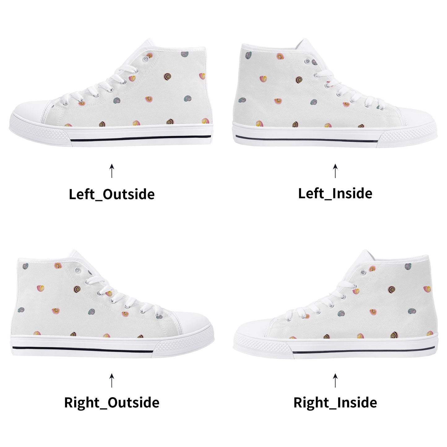 Womens High Top Canvas Shoes