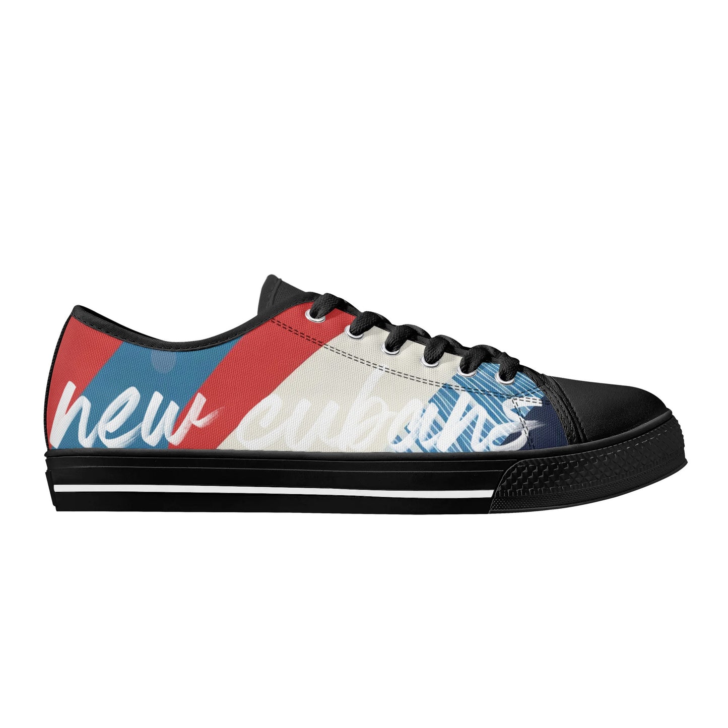 New Cubans Womens Rubber Low Top Canvas Shoes