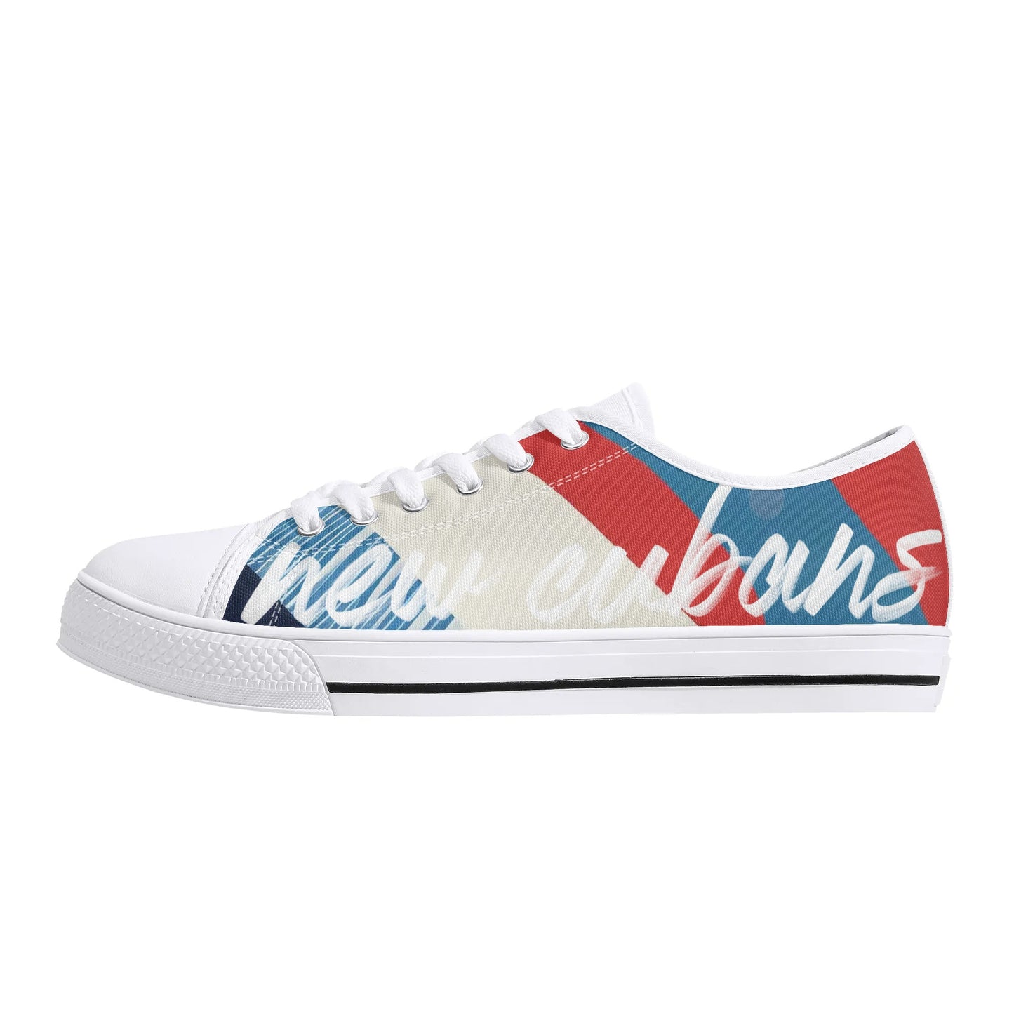 New Cubans Womens Rubber Low Top Canvas Shoes