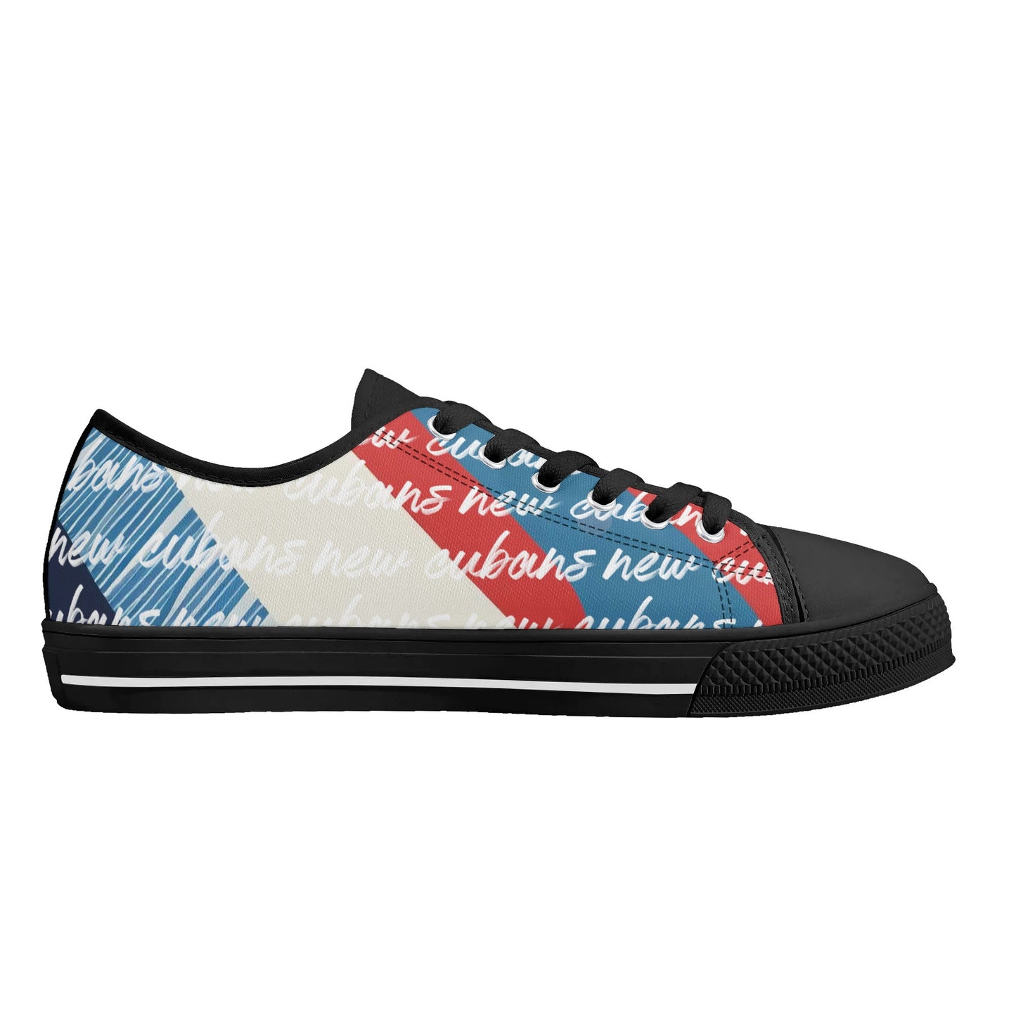 New Cubans Womens Rubber Low Top Canvas Shoes