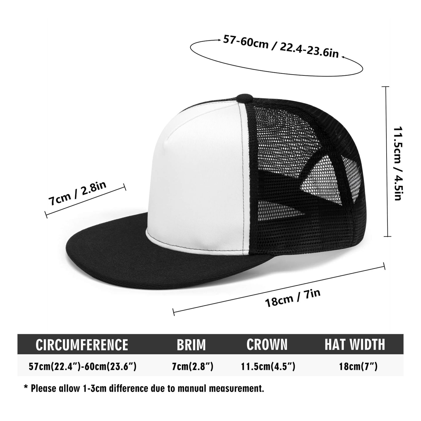 Front Printing Mesh Hip-hop Hats