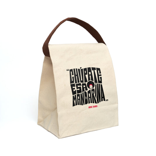 Chupate Esa Mandarina Canvas Lunch Bag With Strap