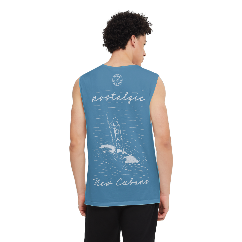 Nostalgic Men's Seamless Knit Tank Top