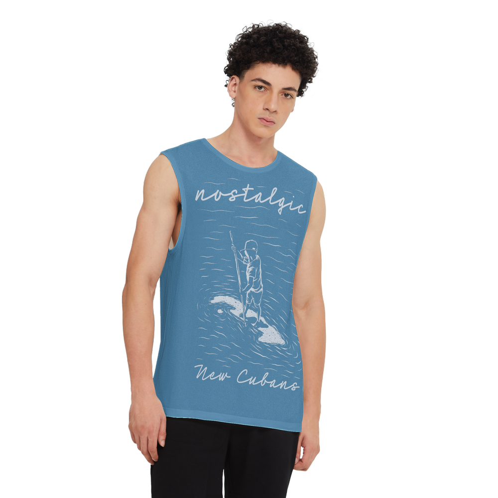 Nostalgic Men's Seamless Knit Tank Top