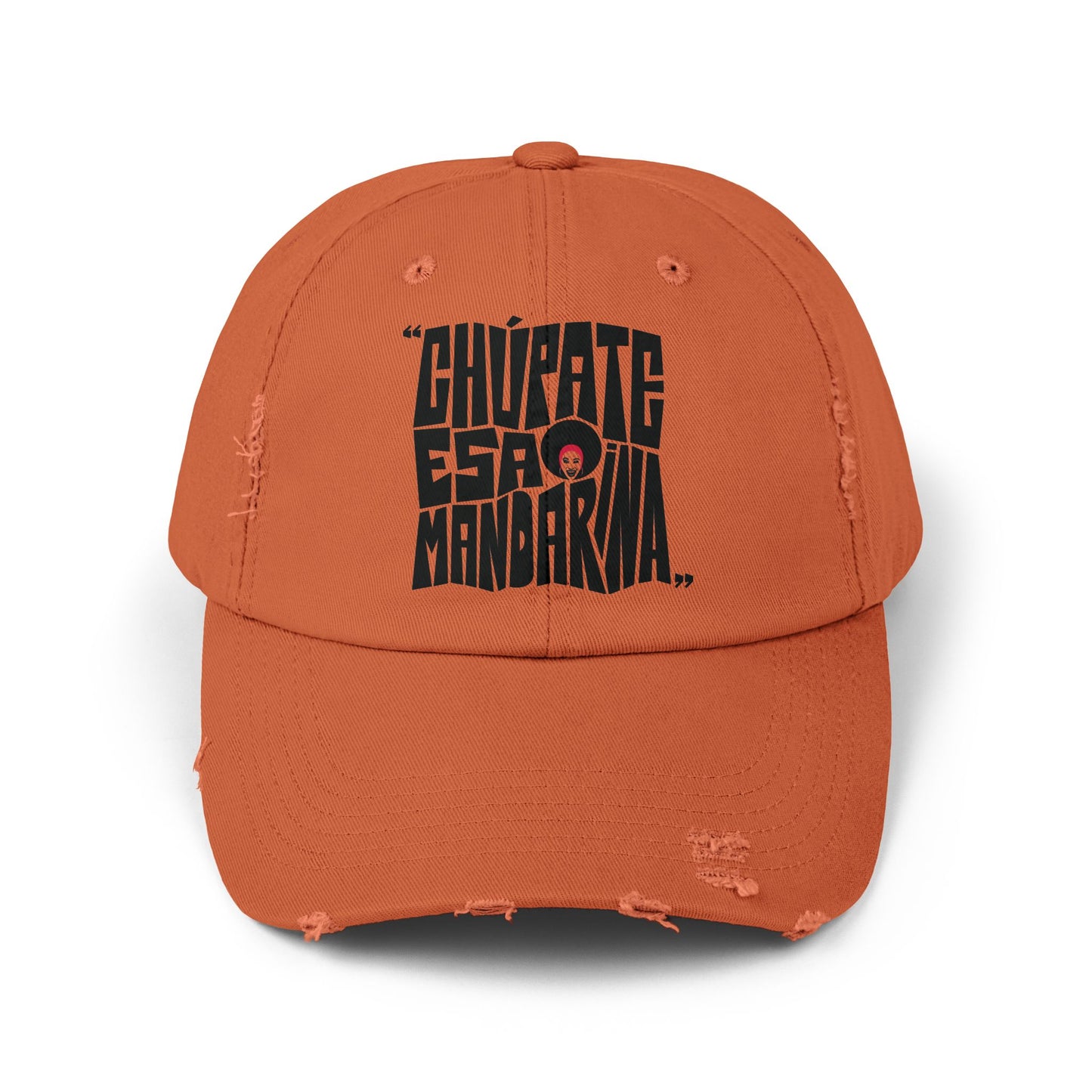 Chupate Esa Mandarina Unisex Distressed Cap