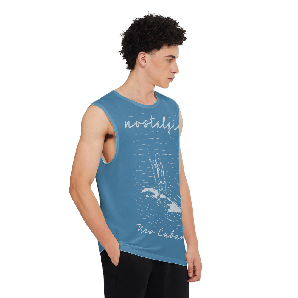 Nostalgic Men's Seamless Knit Tank Top