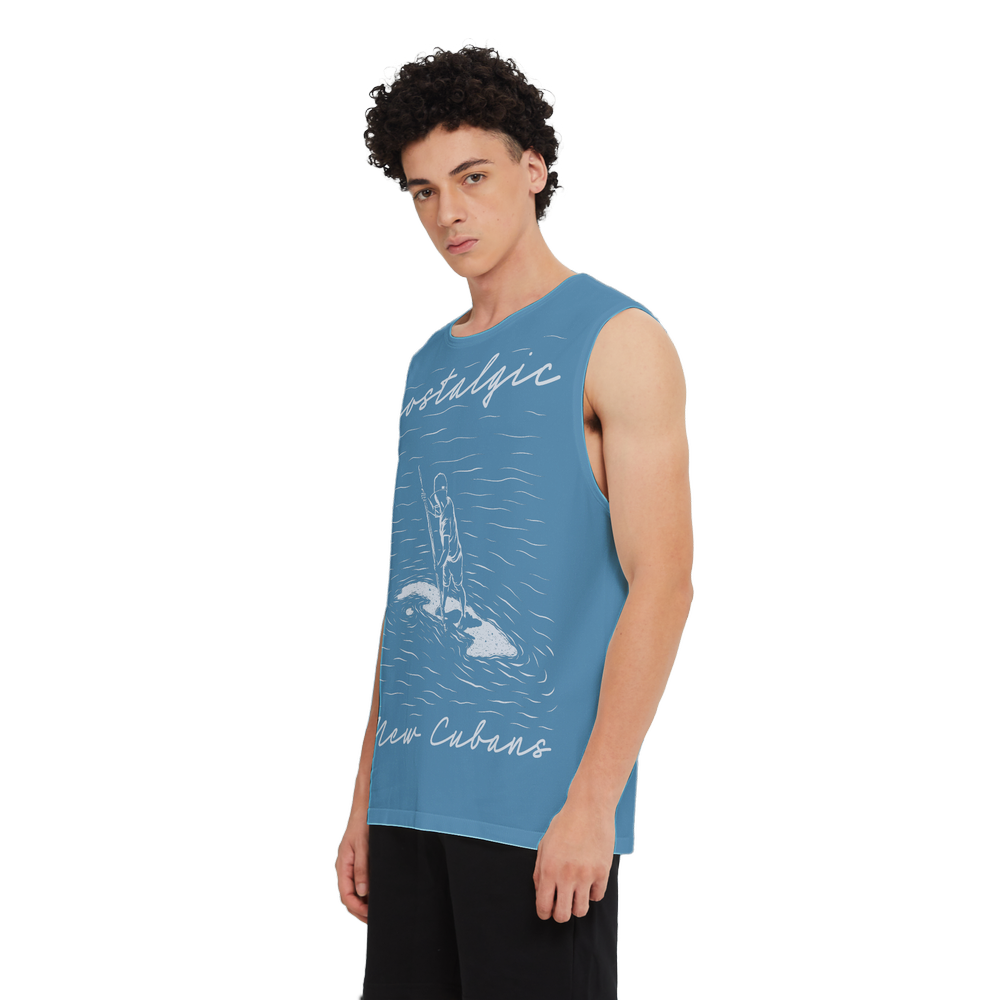 Nostalgic Men's Seamless Knit Tank Top