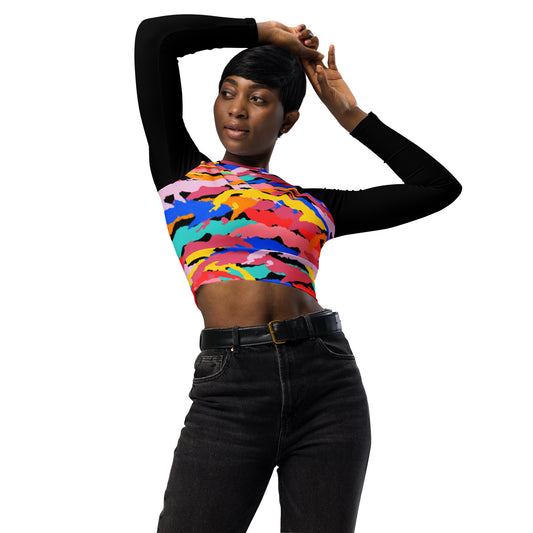 Recycled Long-Sleeve Crop Top | Sleeve Crop Top | New Cubans