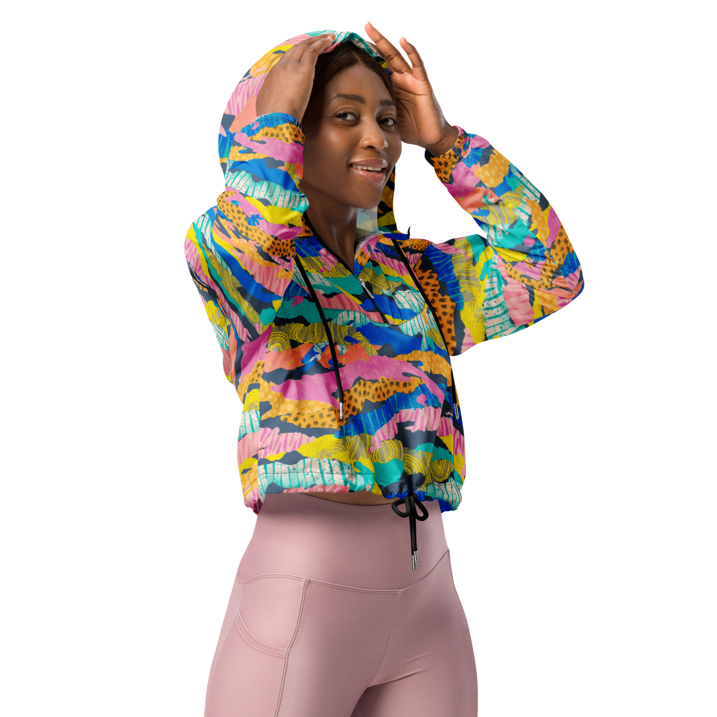 Camo-Flash Women’s cropped windbreaker