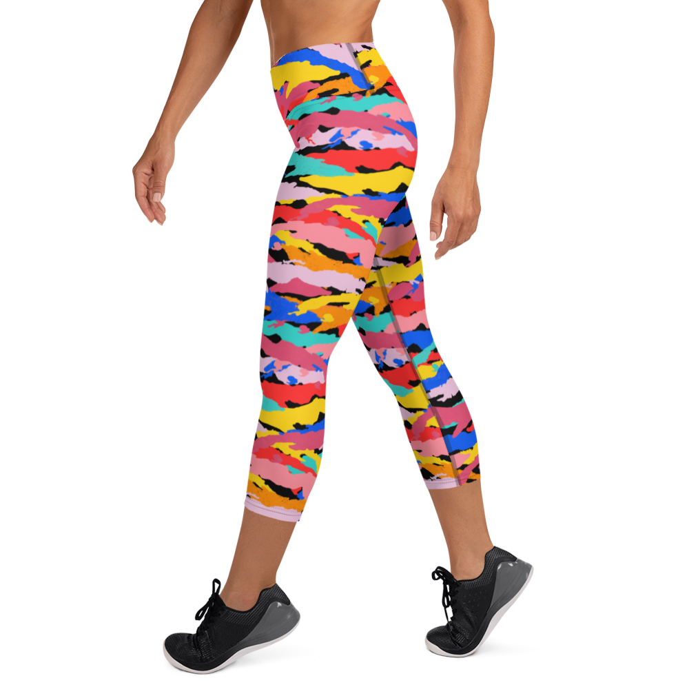 Camo Yoga Capri Leggings | Yoga Capri Leggings | New Cubans