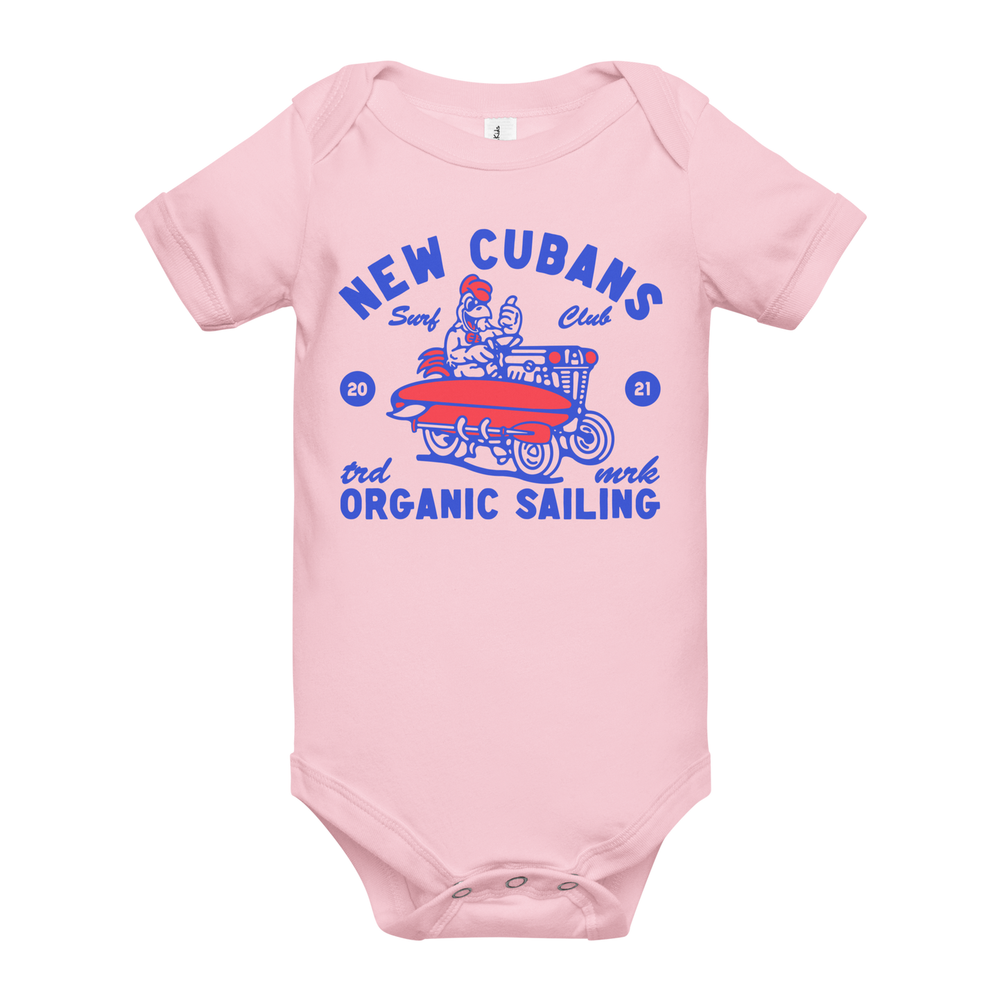 Baby Short Sleeve Bodysuit | Baby Short Sleeve Snap Suit | New Cubans