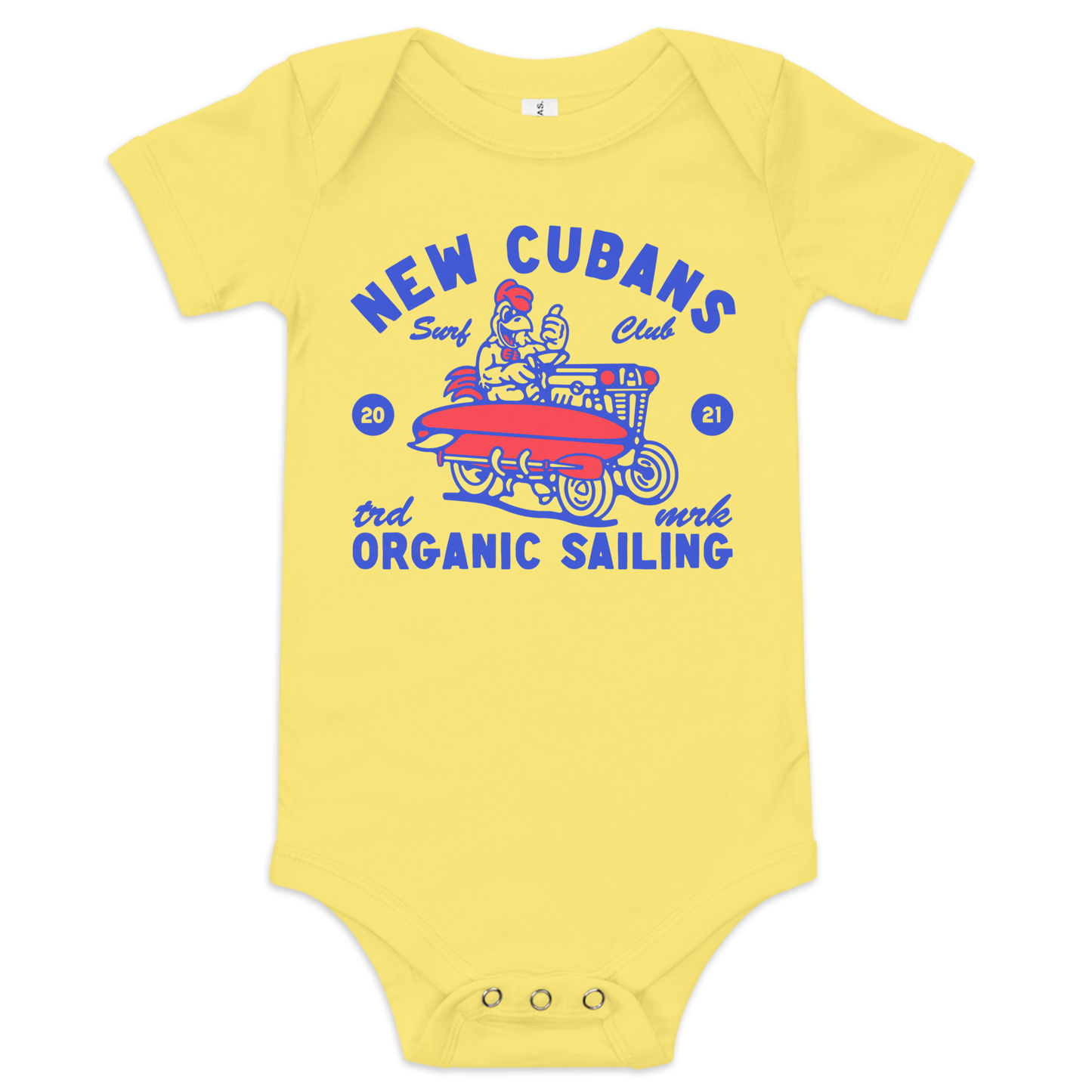 Baby Short Sleeve Bodysuit | Baby Short Sleeve Snap Suit | New Cubans