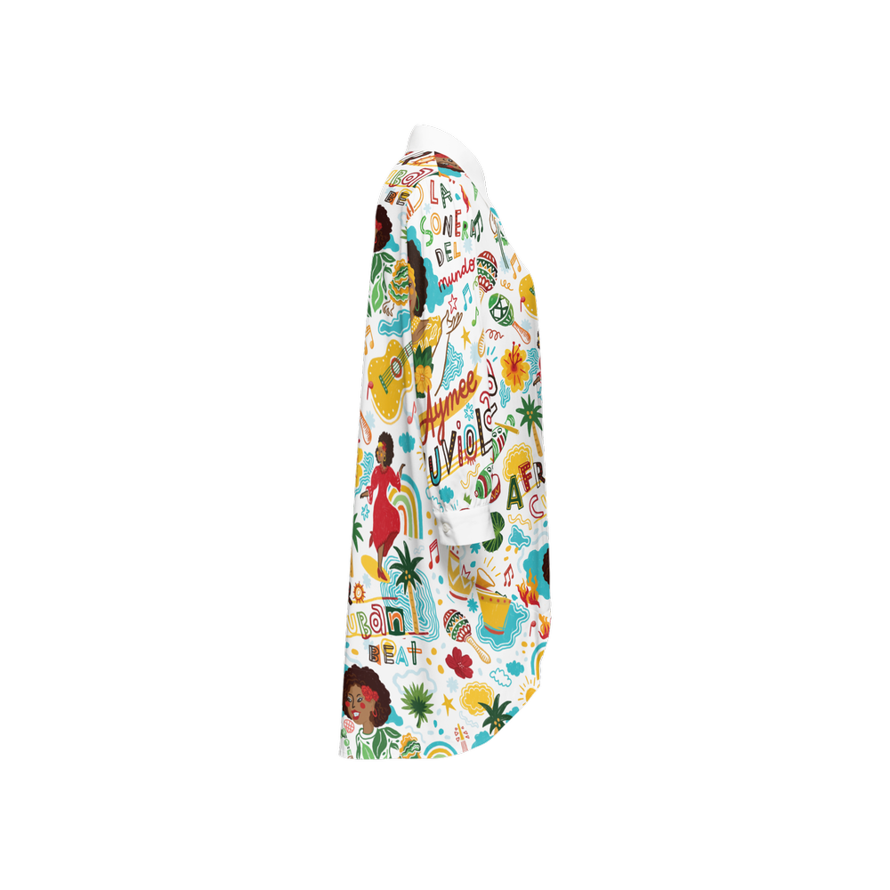 Aymee Women's High-Low Long-Sleeve Hem Shirt-Wrinkle-Free Silky-like Elegance