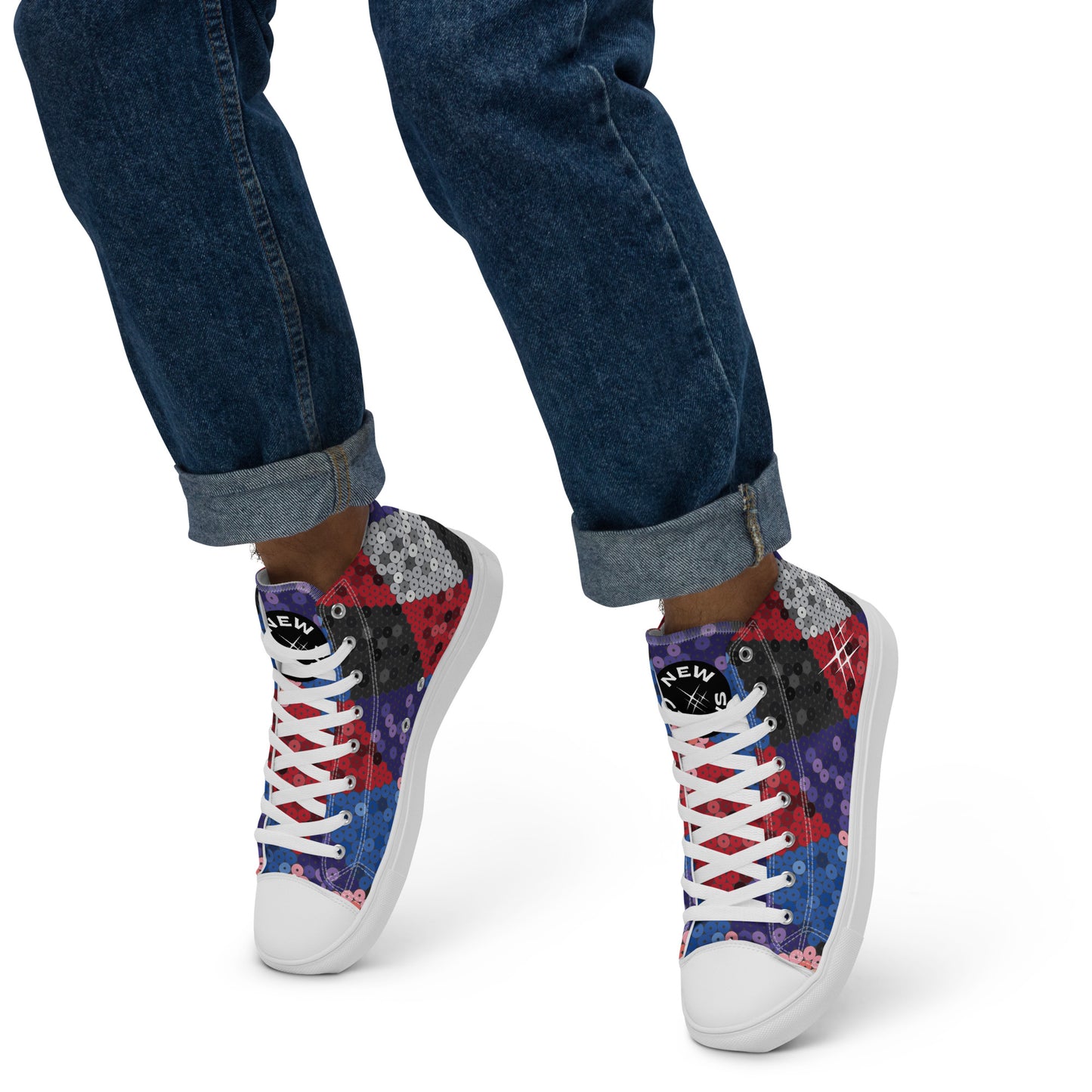 Men’s high top canvas shoes