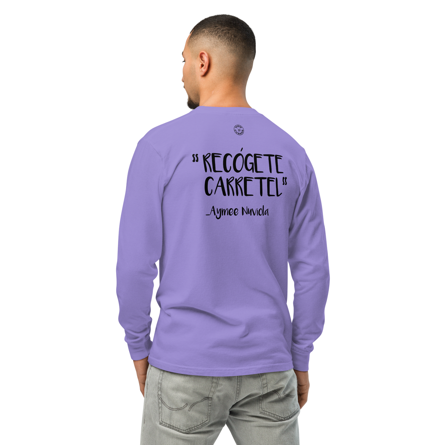 Aymee Garment-dyed heavyweight long-sleeve shirt