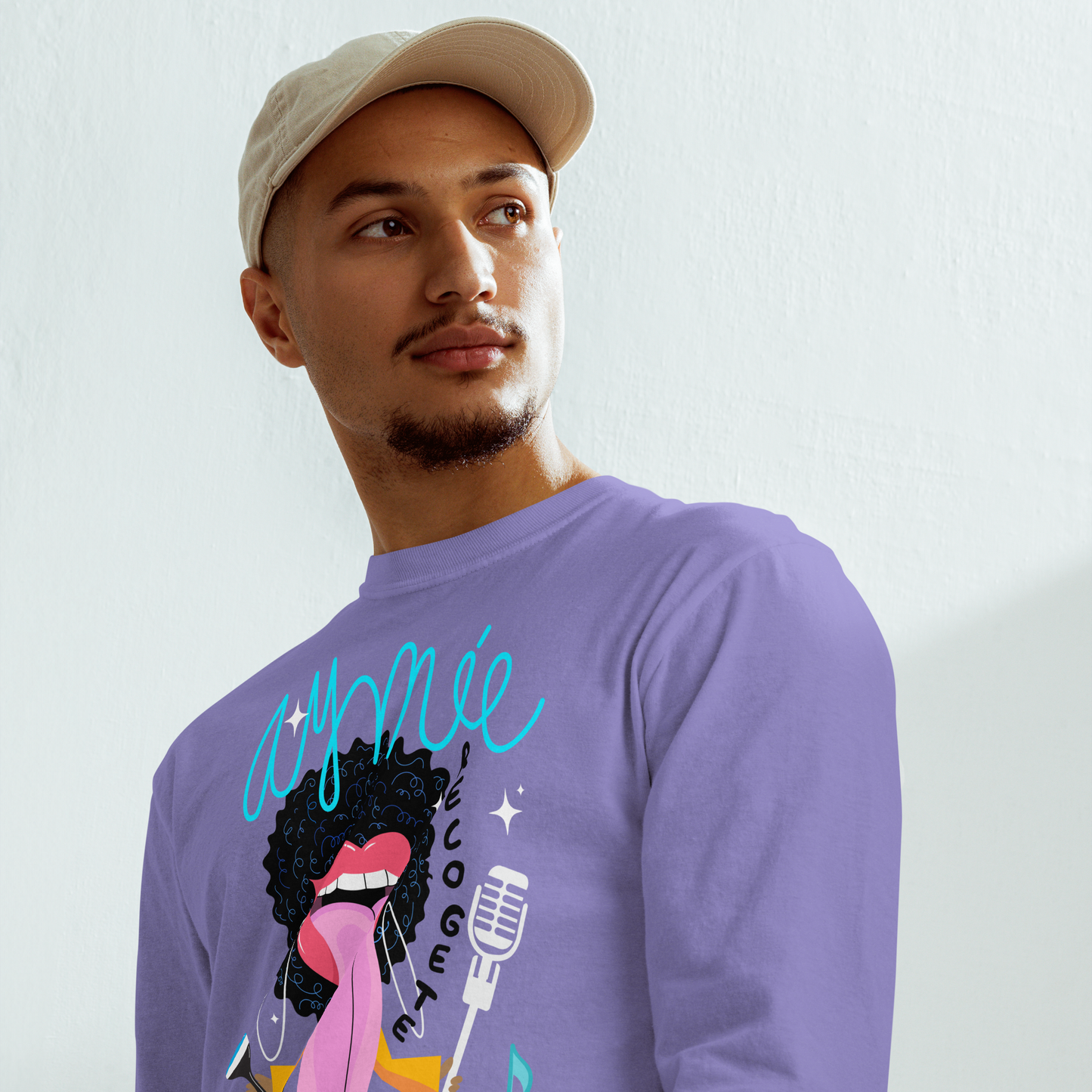 Aymee Garment-dyed heavyweight long-sleeve shirt