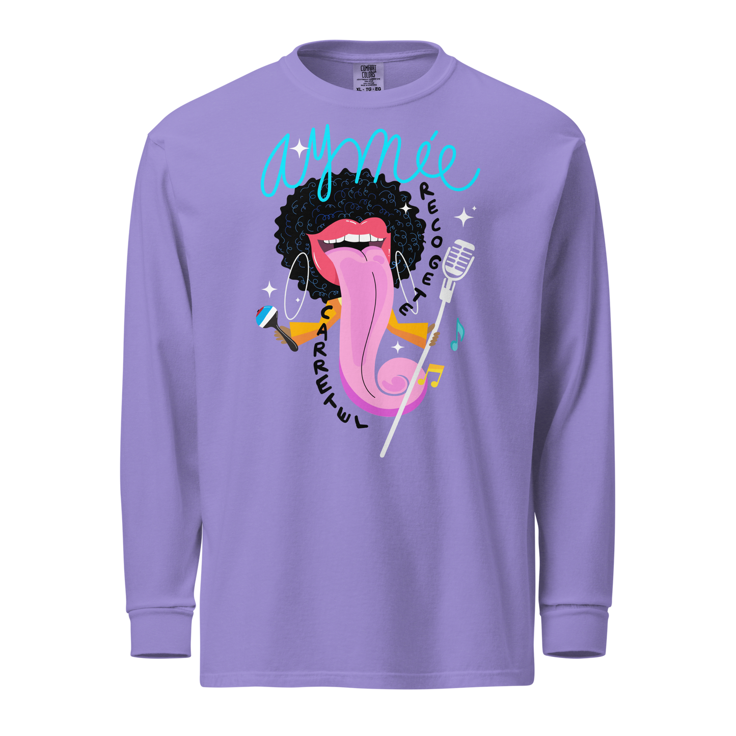 Aymee Garment-dyed heavyweight long-sleeve shirt