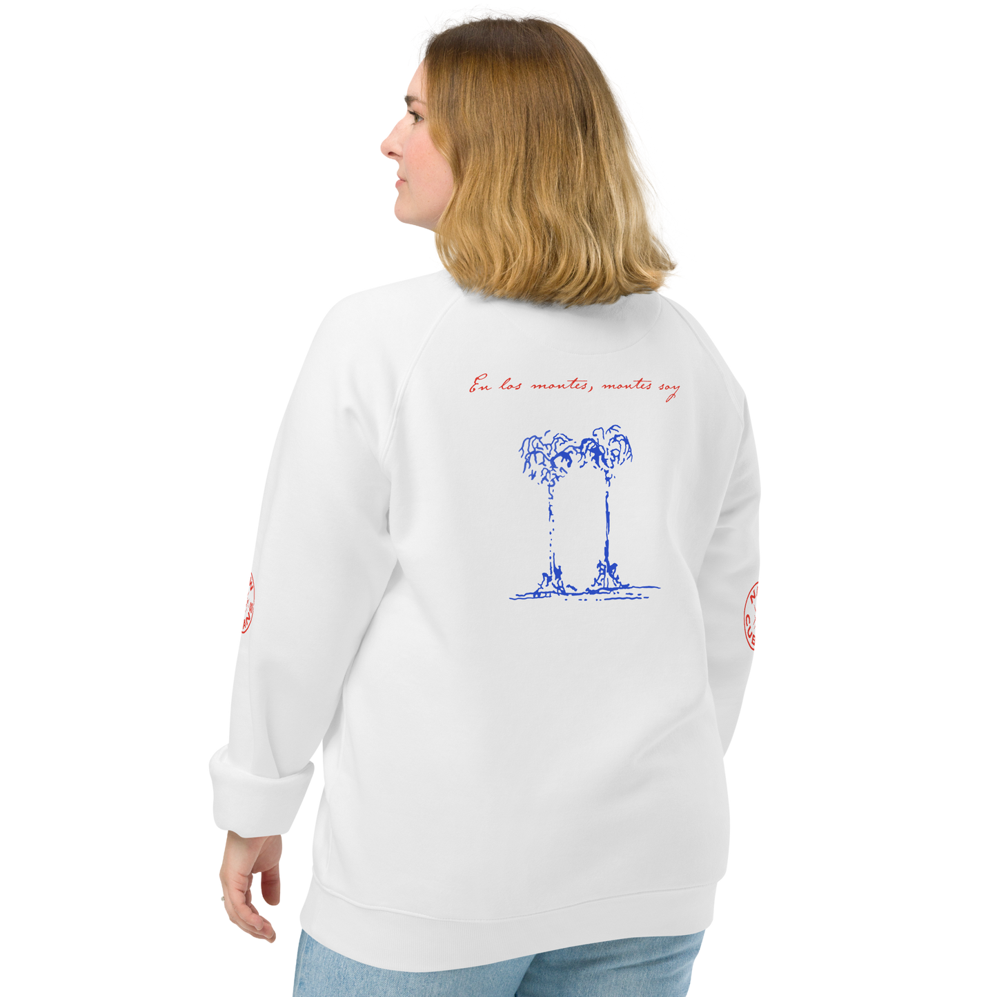 Unisex organic raglan sweatshirt