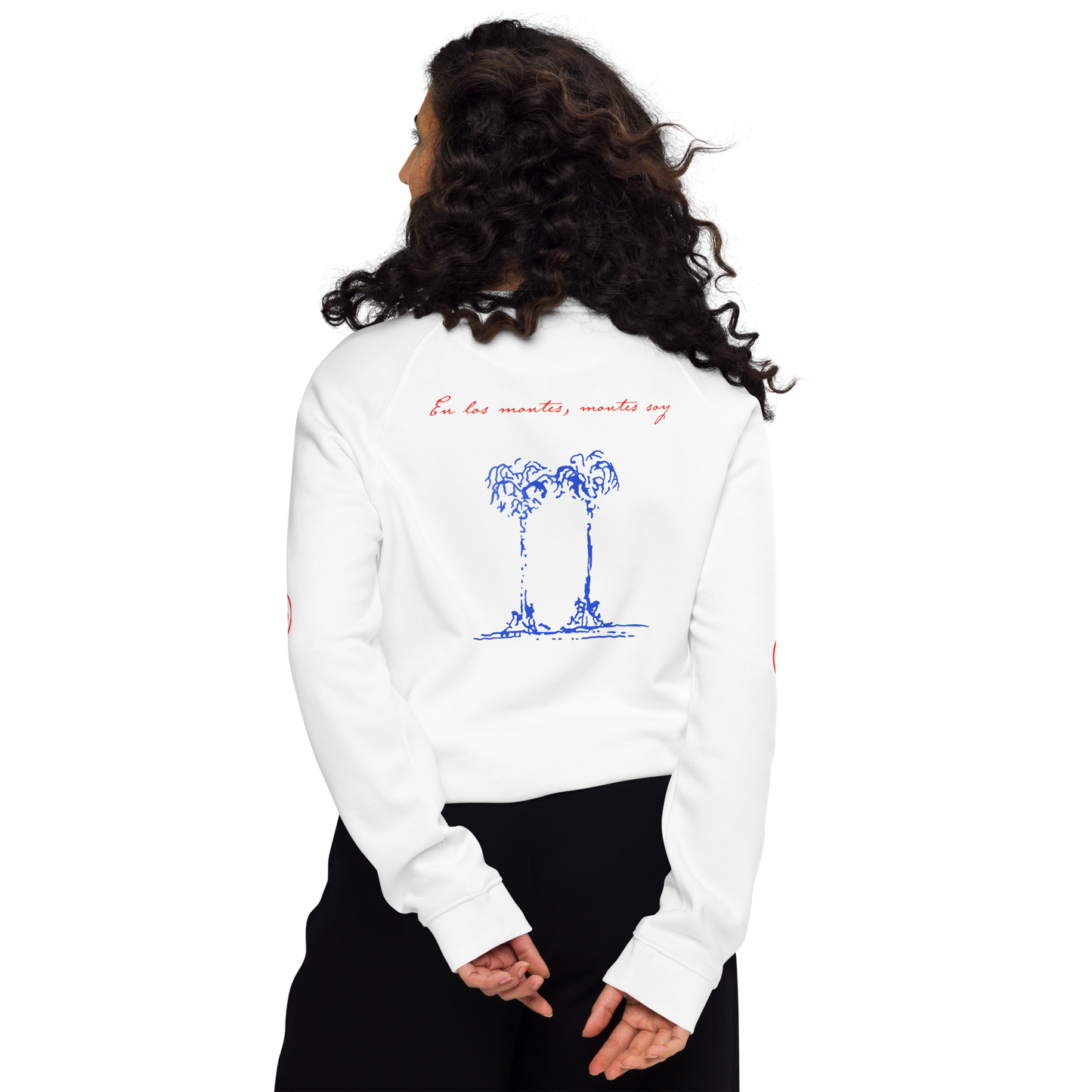 Unisex organic raglan sweatshirt