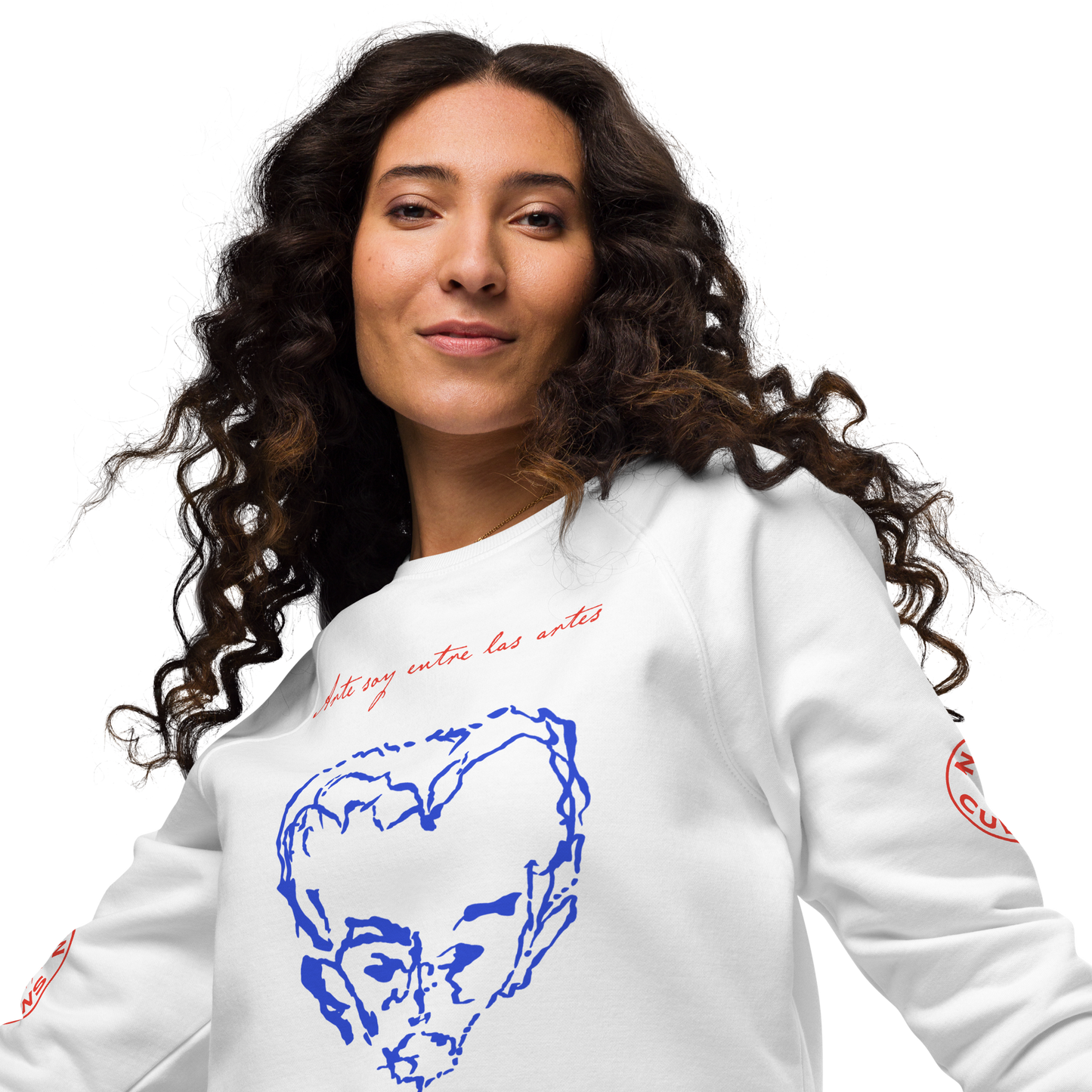 Unisex organic raglan sweatshirt