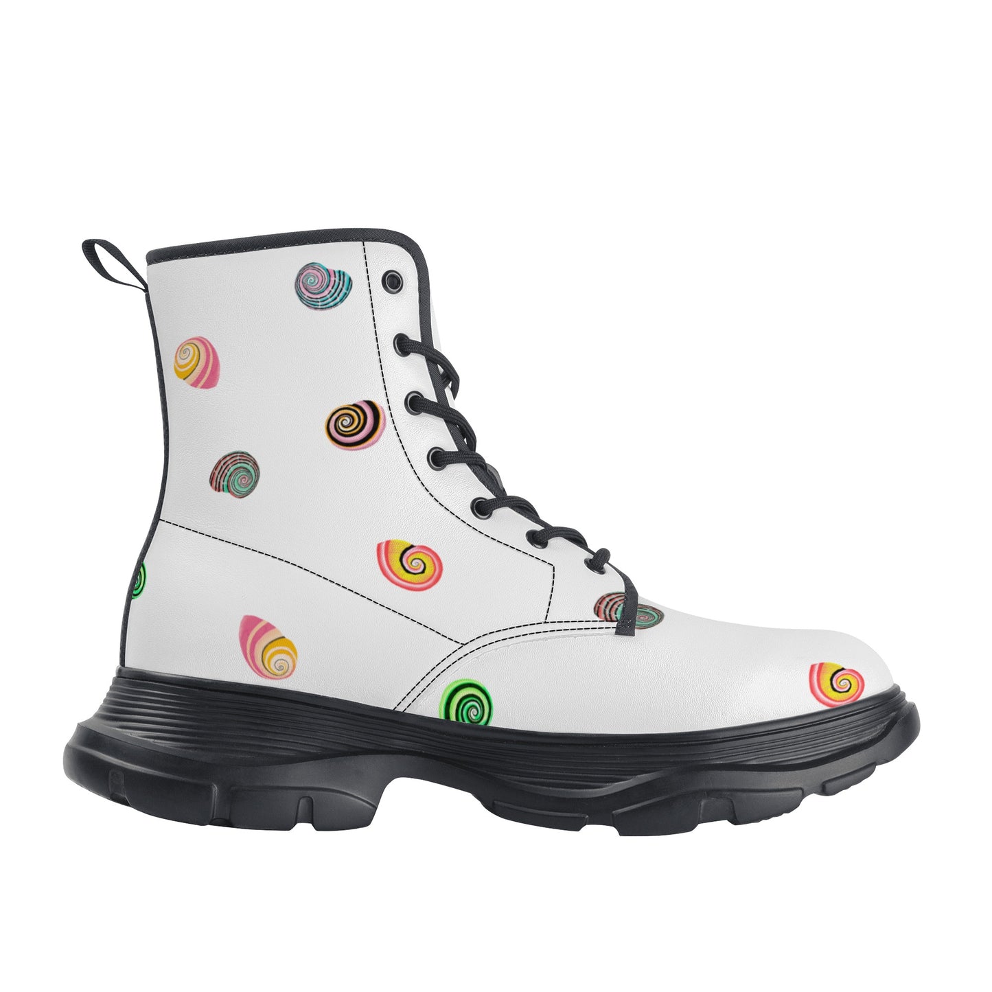 Women's Leather Chunky Boots