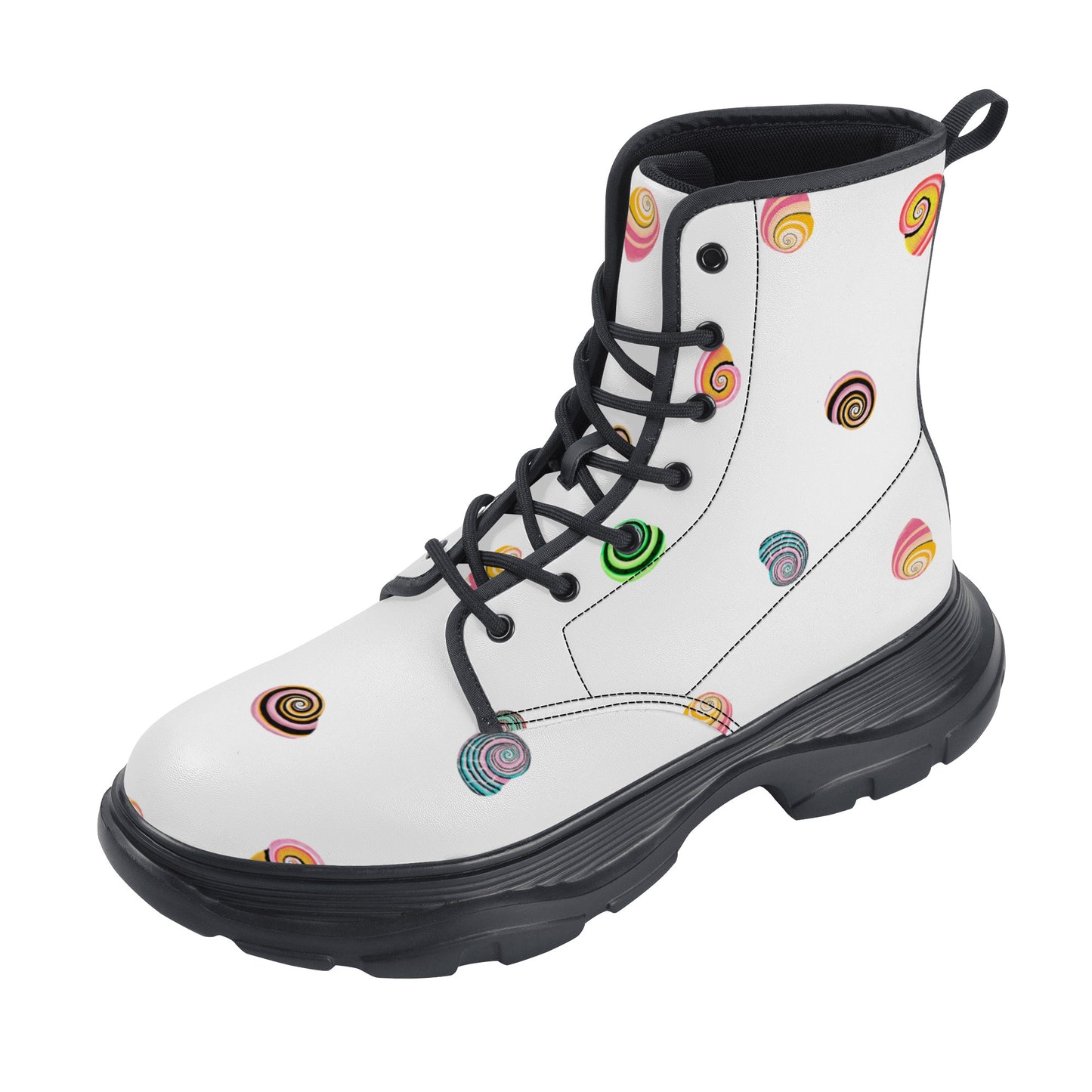 Women's Leather Chunky Boots