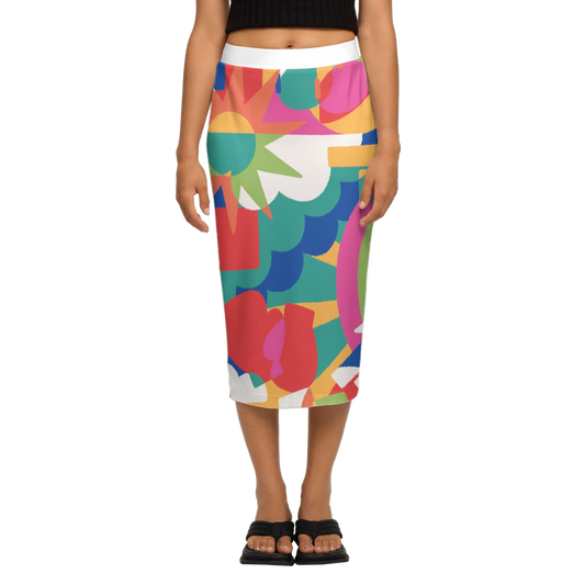 Women’s Back Split Pencil Skirt