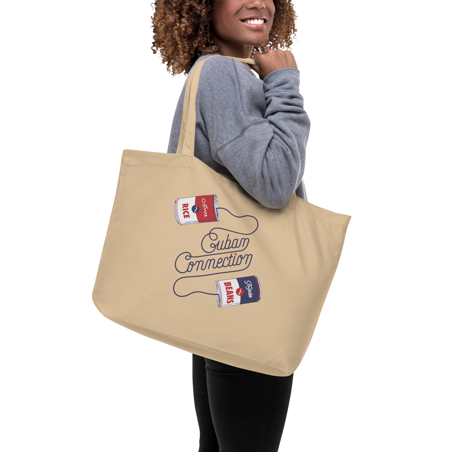 Large organic tote bag