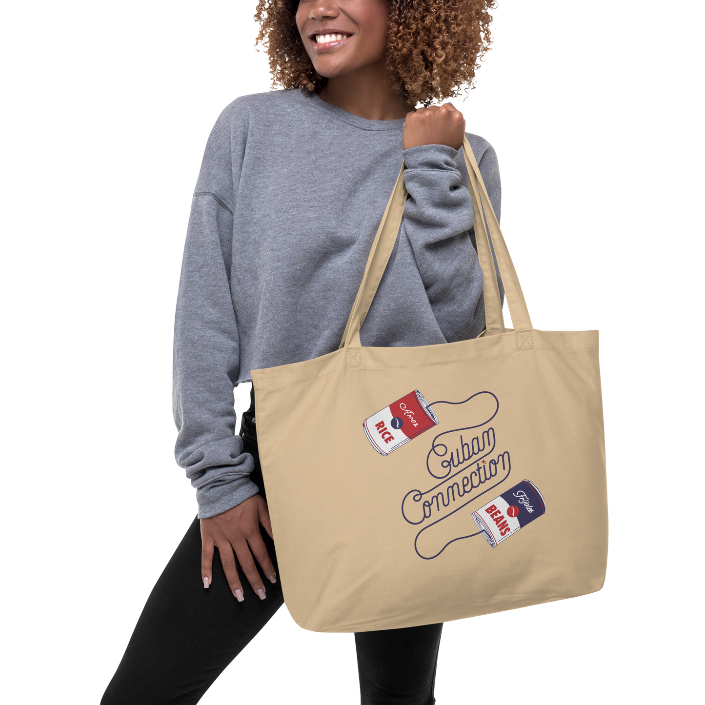 Large organic tote bag